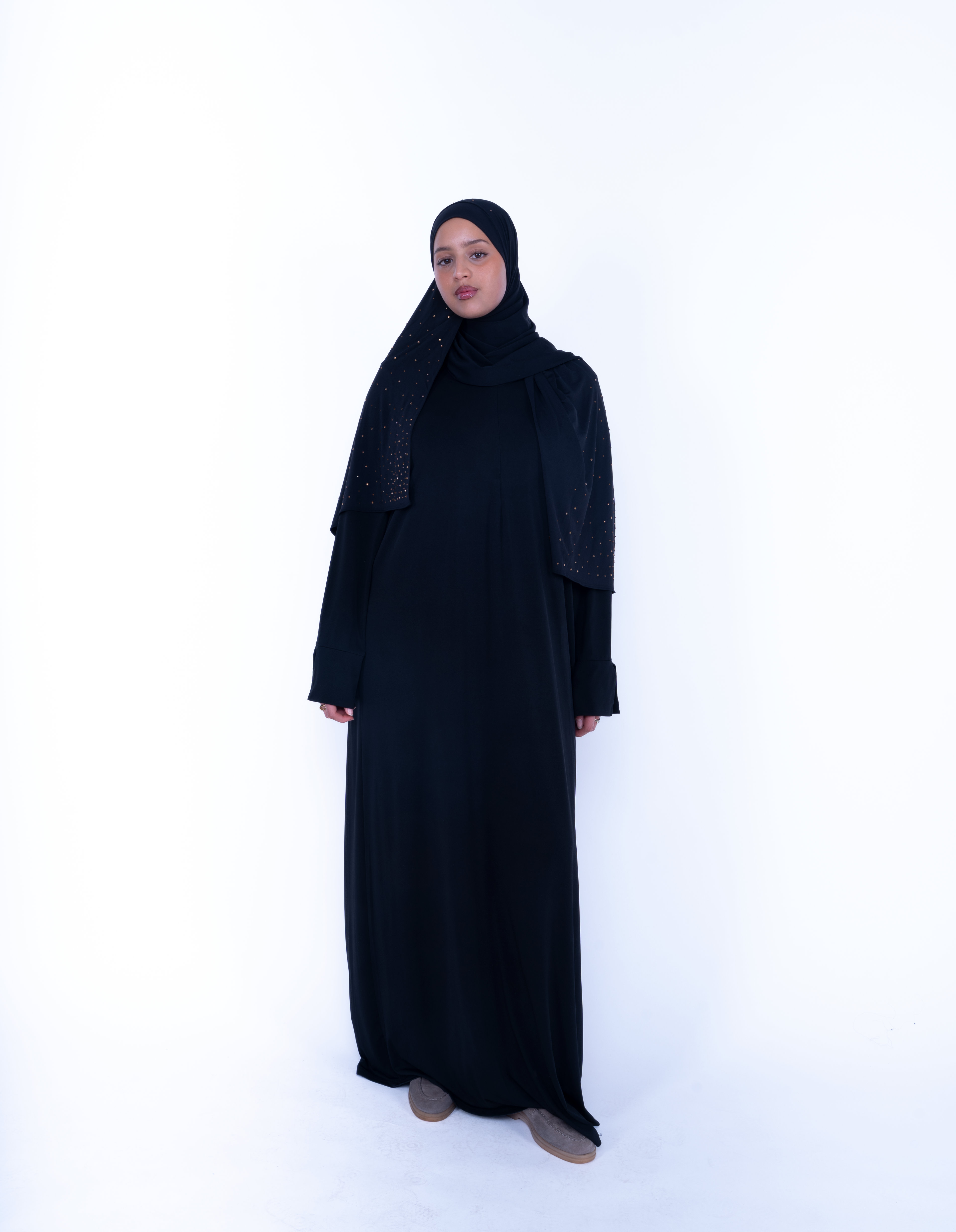 Icon black Jersey Abaya