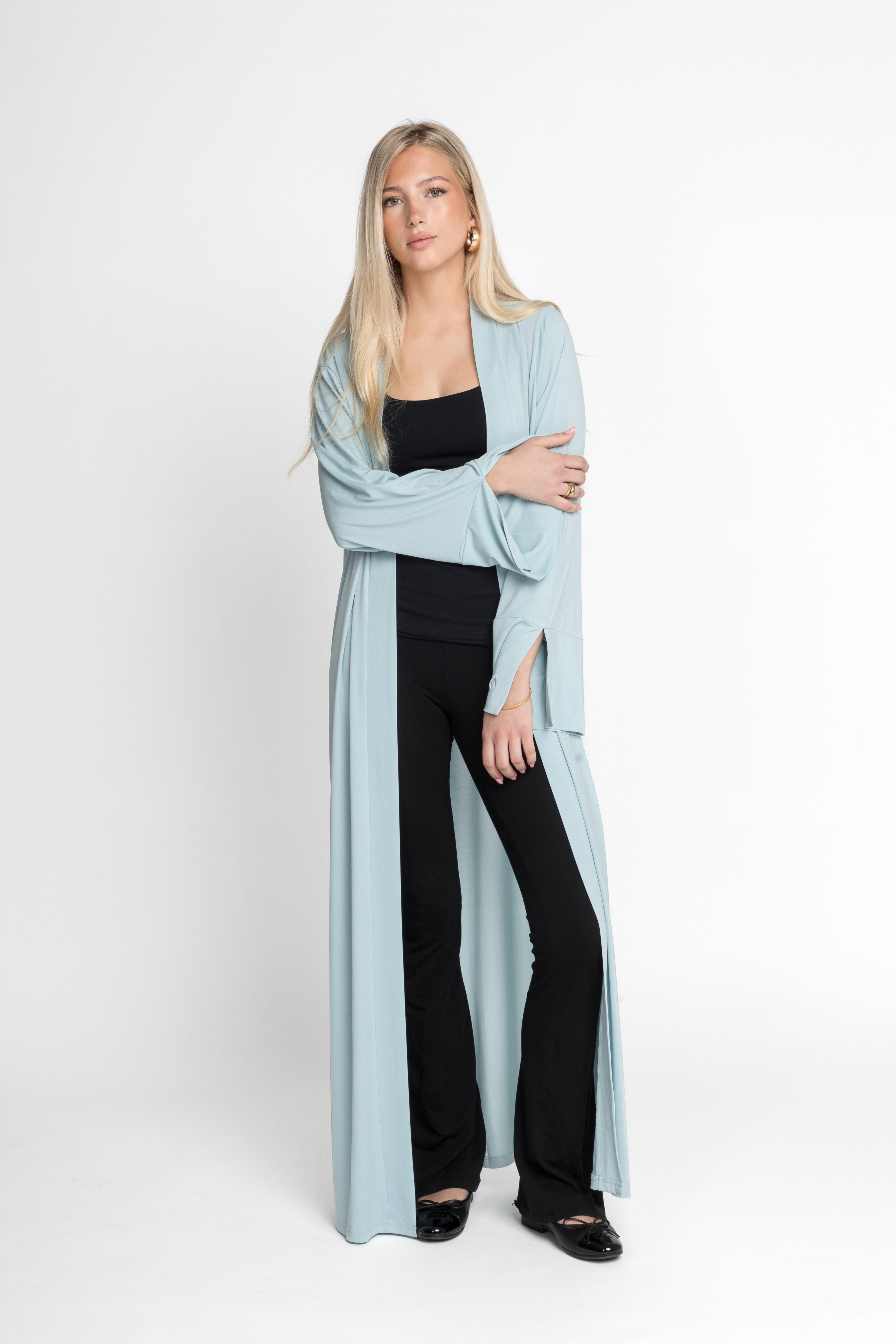 kimono pastel blue
